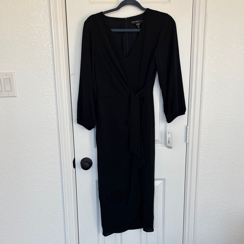 Maggy London Black Long Sleeve Dress